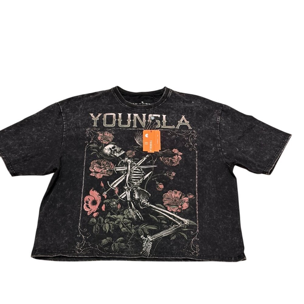 NWT YOUNG LA CROPPED T-Shirt - Picture 3 of 8